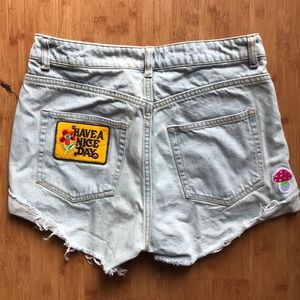 Modified H&M high rise jean shorts